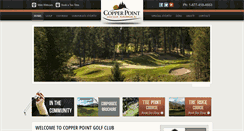 Desktop Screenshot of copperpointgolf.com