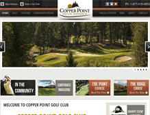 Tablet Screenshot of copperpointgolf.com